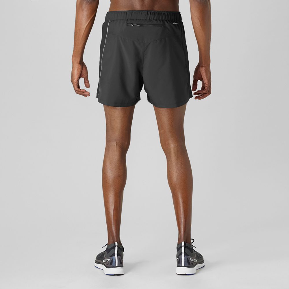 SALOMON AGILE 5 Philippines - Men's Shorts - Black | 063582-MNQ